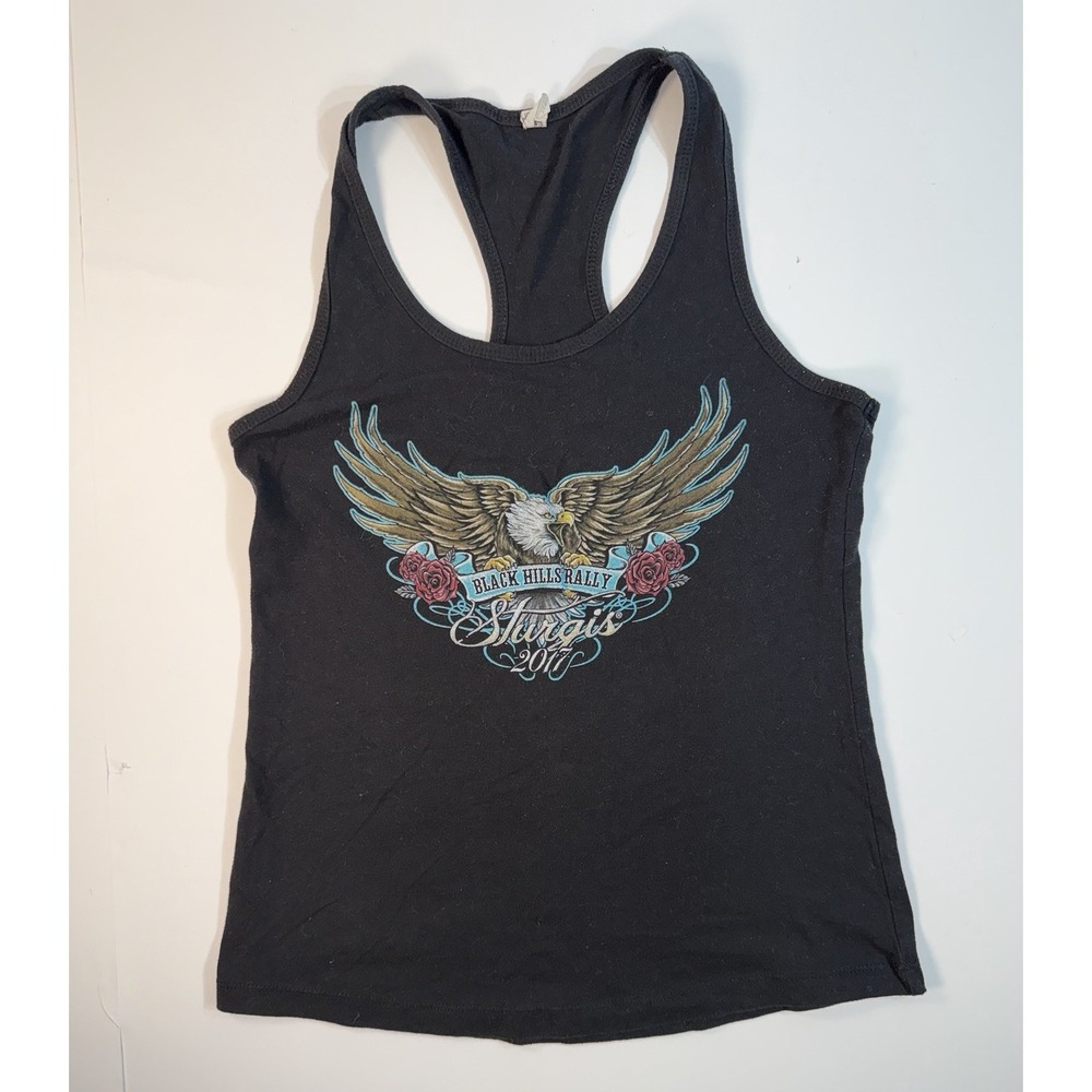 Sturgis Black Hills Rally Tank Top Womens Small Biker Graphic 2017